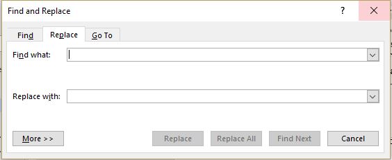 The Find and Replace Dialogue Box, and why you should use it 